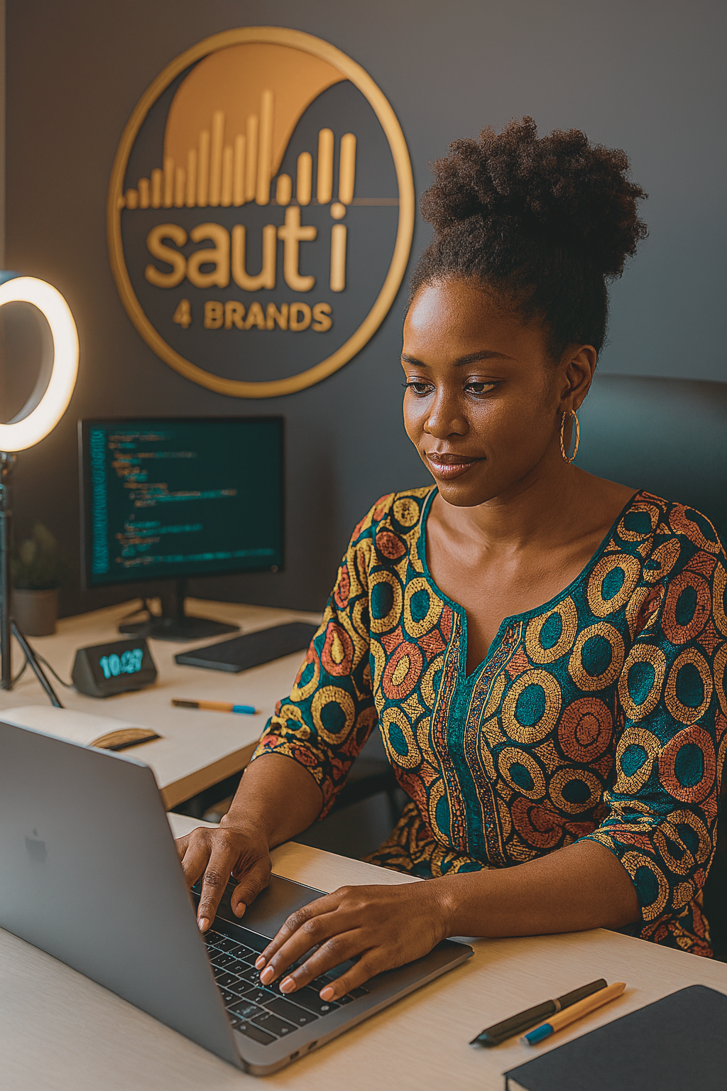 Team working on laptops